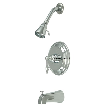 Tub and Shower Faucet, Standard, 3, Wall Mount, Polished Chrome MPN:KB2631KL