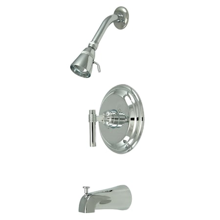 Tub and Shower Faucet, Standard, 3, Wall Mount, Polished Chrome MPN:KB2631ML