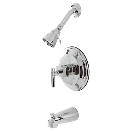 Tub and Shower Faucet, Standard, 3, Wall Mount, Polished Chrome MPN:KB2631QL