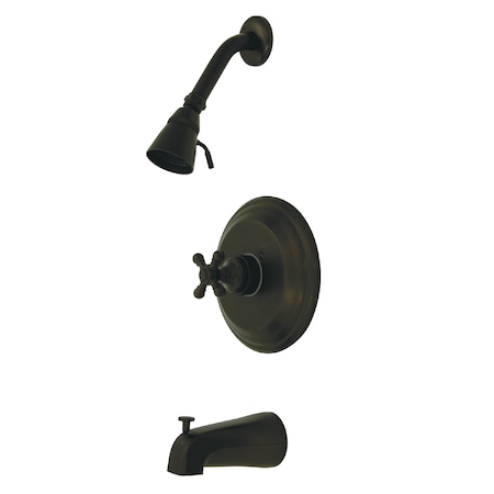 Tub and Shower Faucet, Standard, 3, Wall Mount, Oil Rubbed Bronze MPN:KB2635BXT