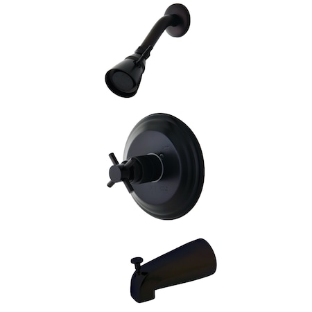 Tub and Shower Faucet, Standard, 3, Wall Mount, Oil Rubbed Bronze MPN:KB2635DX