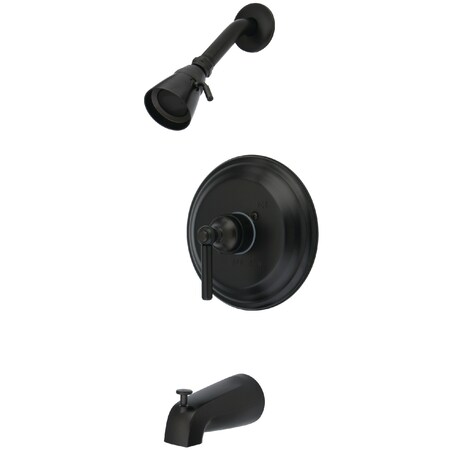 Tub and Shower Faucet, Standard, 3, Wall Mount, Oil Rubbed Bronze MPN:KB2635EL