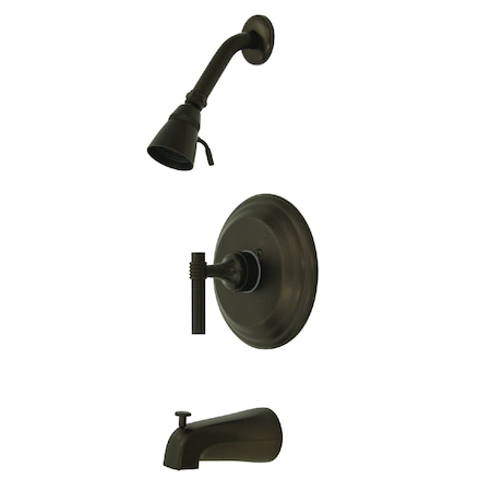 Tub and Shower Faucet, Standard, 3, Wall Mount, Oil Rubbed Bronze MPN:KB2635ML