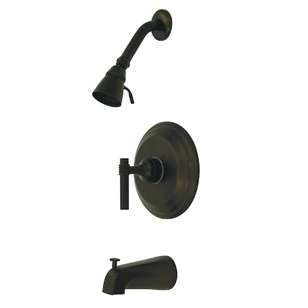Tub and Shower Faucet, Standard, 3, Wall Mount, Oil Rubbed Bronze MPN:KB2635MLT