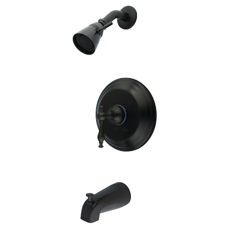 Tub and Shower Faucet, Standard, 3, Wall Mount, Oil Rubbed Bronze MPN:KB2635NL