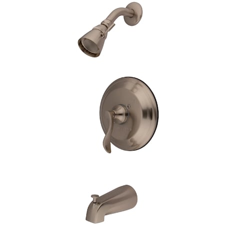 Tub and Shower Faucet, Standard, 3, Wall Mount, Brushed Nickel MPN:KB2638DFL