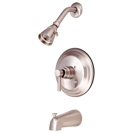Tub and Shower Faucet, Standard, 3, Wall Mount, Brushed Nickel MPN:KB2638DLT