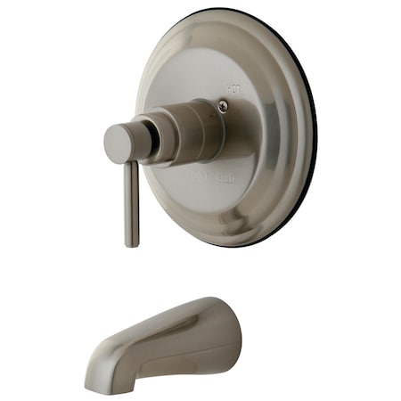 Tub and Shower Faucet, Standard, 2, Wall Mount, Brushed Nickel MPN:KB2638DLTO