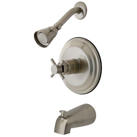 Tub and Shower Faucet, 3, Wall Mount, Brushed Nickel MPN:KB2638DX