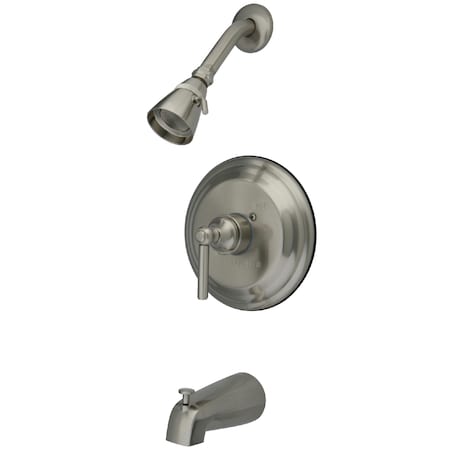 Tub and Shower Faucet, Standard, 3, Wall Mount, Brushed Nickel MPN:KB2638EL