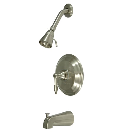 Tub and Shower Faucet, 3, Wall Mount, Brushed Nickel MPN:KB2638KL