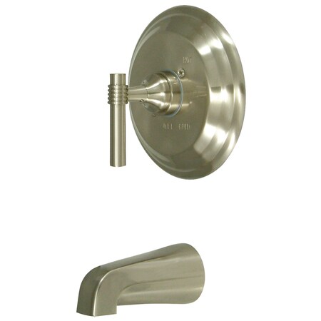 Tub and Shower Faucet, Standard, 2, Wall Mount, Brushed Nickel MPN:KB2638MLTO