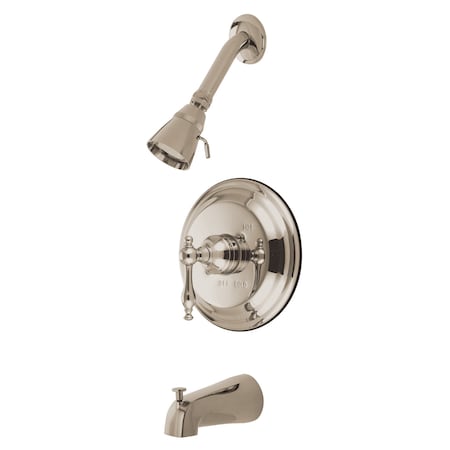 Tub and Shower Faucet, 3, Wall Mount, Brushed Nickel MPN:KB2638NL