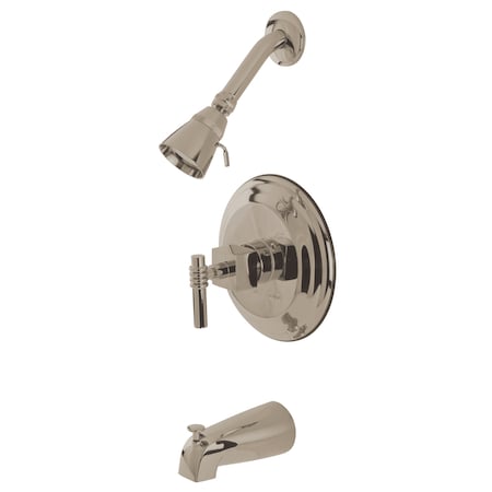 Tub and Shower Faucet, Standard, 3, Wall Mount, Brushed Nickel MPN:KB2638QL