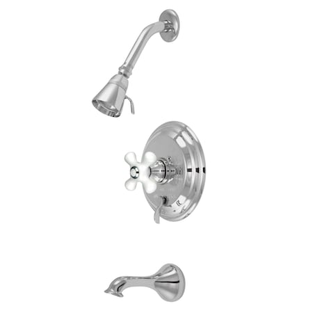 KB36310PX Tub & Shower Faucet with Porcelain Cross Handle MPN:KB36310PX
