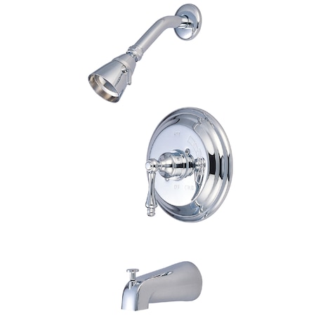 Tub and Shower Faucet, Standard, 3, Wall Mount, Polished Chrome MPN:KB3631AL