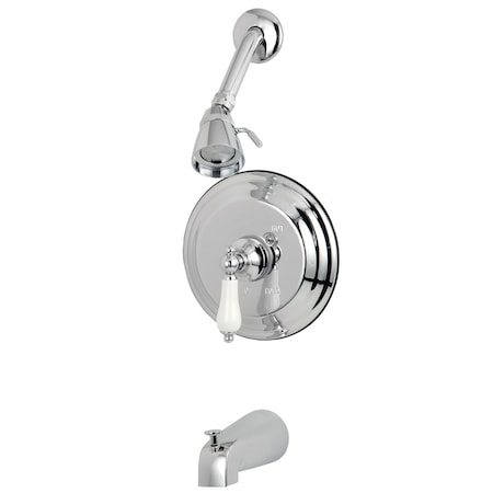 Tub and Shower Faucet, Standard, 3, Wall Mount, Polished Chrome MPN:KB3631PLT