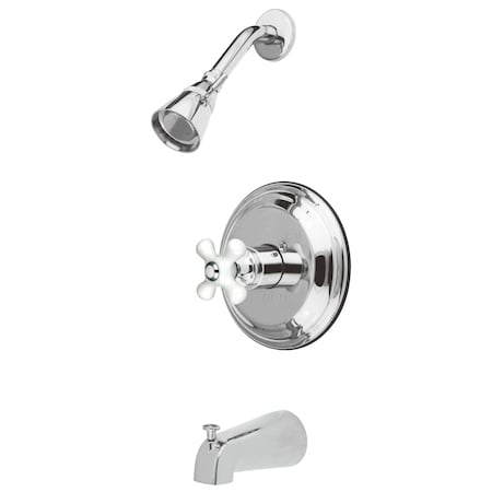 Tub and Shower Faucet, Standard, 3, Wall Mount, Polished Chrome MPN:KB3631PX