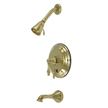 Tub and Shower Faucet, Polished Brass, Wall Mount MPN:KB36320AL