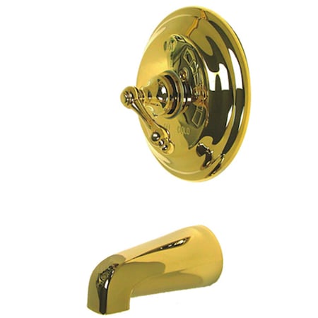 Tub and Shower Faucet, Standard, 2, Wall Mount, Polished Brass MPN:KB3632ALTO