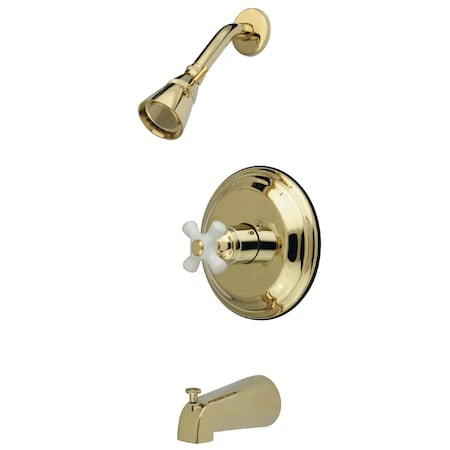 Tub and Shower Faucet, Polished Brass Wall Mount MPN:KB3632PXT