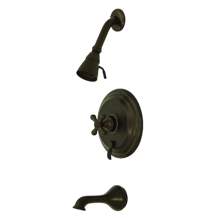 Tub and Shower Faucet, Standard, 3, Wall Mount, Oil Rubbed Bronze MPN:KB36350AXT