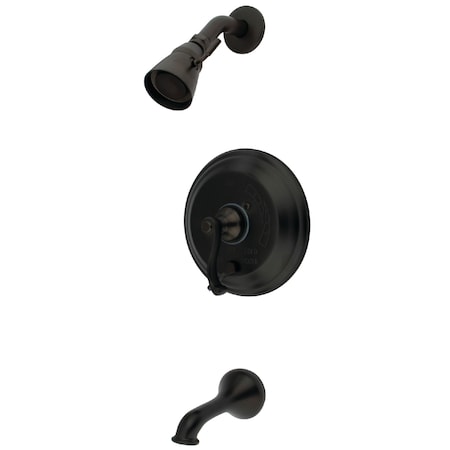 Tub and Shower Faucet, Standard, 3, Wall Mount, Oil Rubbed Bronze MPN:KB36350FL