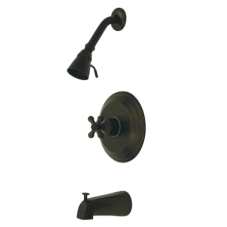 Tub and Shower Faucet, Standard, 3, Wall Mount, Oil Rubbed Bronze MPN:KB3635AXT