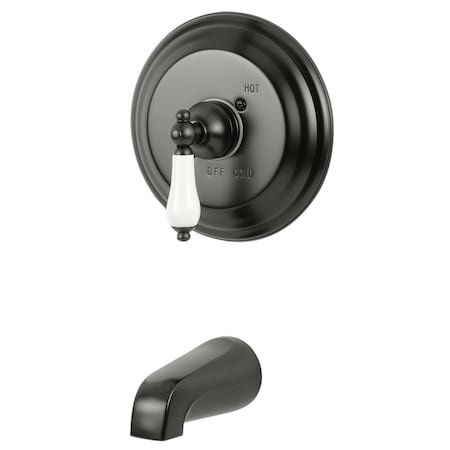 Tub and Shower Faucet, Standard, 2, Wall Mount, Oil Rubbed Bronze MPN:KB3635PLTO