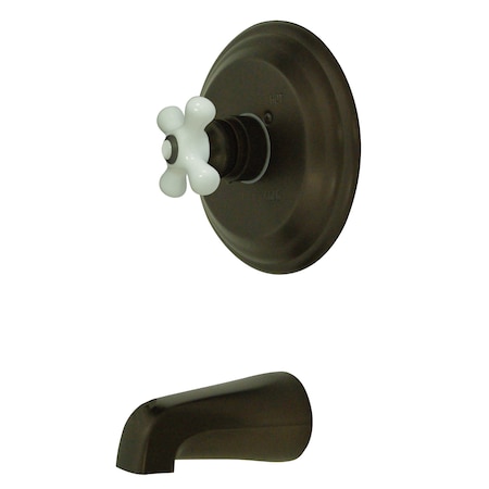 Tub and Shower Faucet, Standard, 2, Wall Mount, Oil Rubbed Bronze MPN:KB3635PXTO