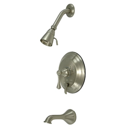 Tub and Shower Faucet, Standard, 3, Wall Mount, Brushed Nickel MPN:KB36380BL