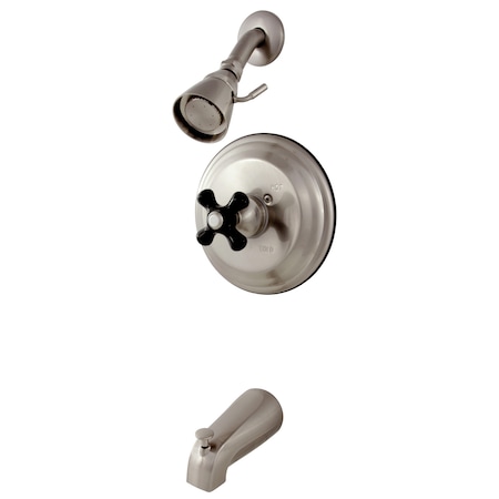 Tub and Shower Faucet, Standard, 3, Wall Mount, Brushed Nickel MPN:KB3638PKX