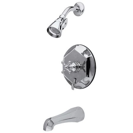 Tub and Shower Faucet, Standard, 3, Wall Mount, Polished Chrome MPN:KB46310BX