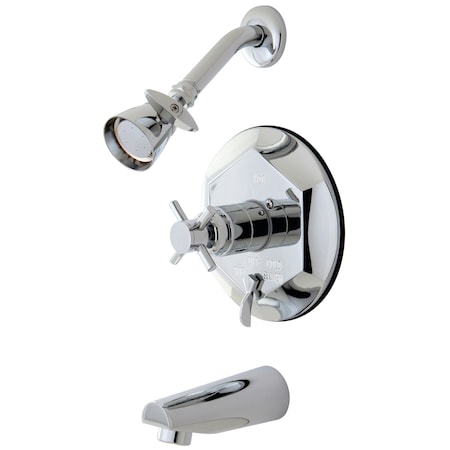 Tub and Shower Faucet, Standard, 3, Wall Mount, Polished Chrome MPN:KB46310DX