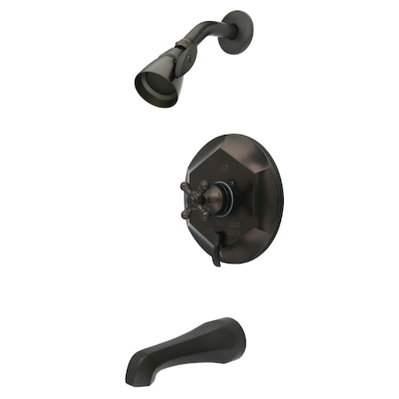 Tub and Shower Faucet, Standard, 3, Wall Mount, Oil Rubbed Bronze MPN:KB46350BX