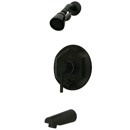 Tub and Shower Faucet, Standard, 3, Wall Mount, Oil Rubbed Bronze MPN:KB46350DL