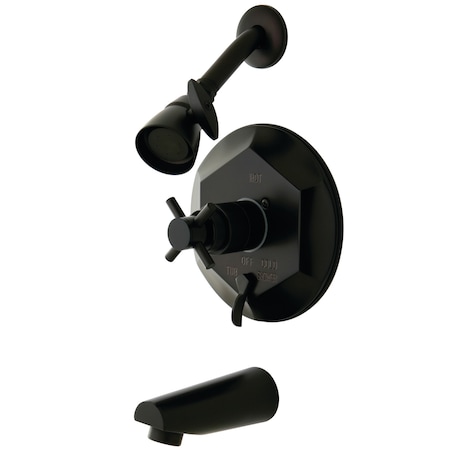 Tub and Shower Faucet, Standard, 3, Wall Mount, Oil Rubbed Bronze MPN:KB46350DX