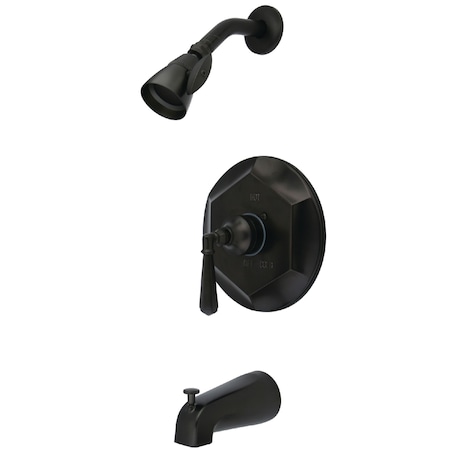 Tub and Shower Faucet, Standard, 3, Wall Mount, Oil Rubbed Bronze MPN:KB4635HL