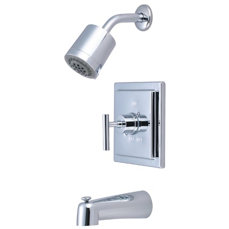 Tub and Shower Faucet, Standard, 3, Wall Mount, Polished Chrome MPN:KB4651CML