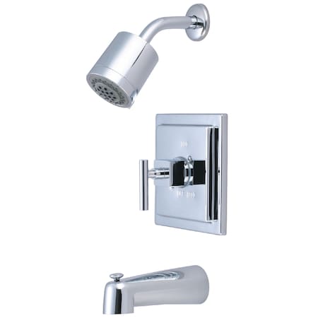 Tub and Shower Faucet, Standard, 3, Wall Mount, Polished Chrome MPN:KB4651CQL