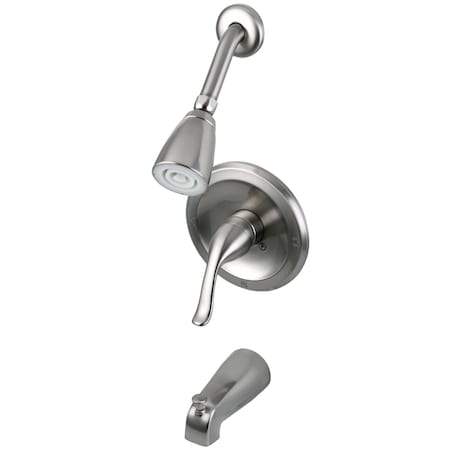 Tub and Shower Faucet, Brushed Nickel, Wall Mount MPN:KB5538YL