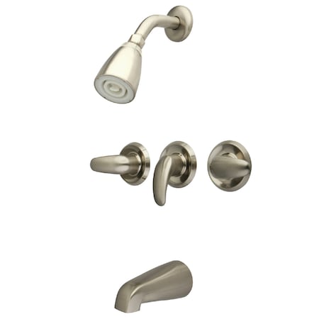 Tub and Shower Faucet, Brushed Nickel, Wall Mount MPN:KB6238LL