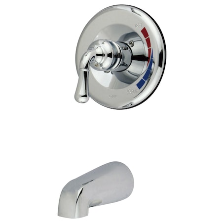 Tub and Shower Faucet, Standard, 2, Wall Mount, Polished Chrome MPN:KB631TO