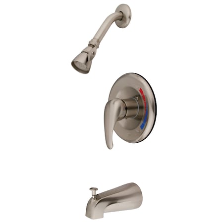 Tub and Shower Faucet, Brushed Nickel, Wall Mount MPN:KB658T