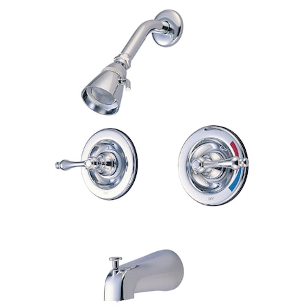 Tub and Shower Faucet, Polished Chrome, Wall Mount MPN:KB661AL