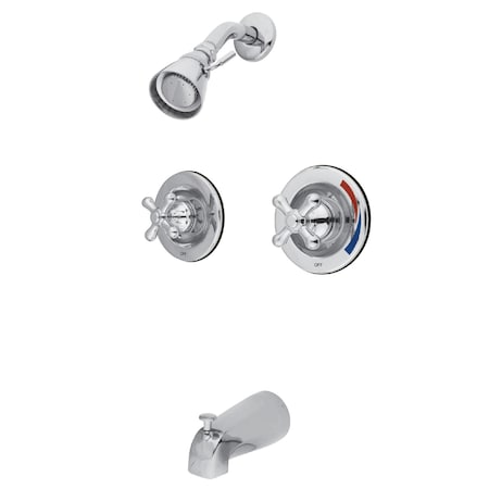 Tub and Shower Faucet, Polished Chrome, Wall Mount MPN:KB661AX