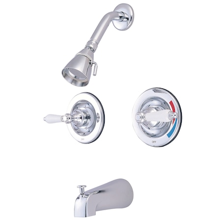 Tub and Shower Faucet, Polished Chrome, Wall Mount MPN:KB661PL
