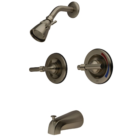 Tub and Shower Faucet, Brushed Nickel, Wall Mount MPN:KB668ML