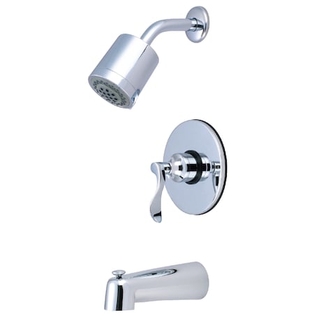 Tub and Shower Faucet, 3, Wall Mount, Polished Chrome MPN:KB6691DFL