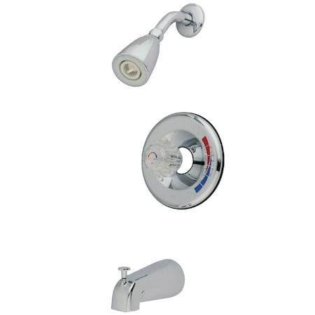 Tub and Shower Faucet, Polished Chrome, Wall Mount MPN:KB681T